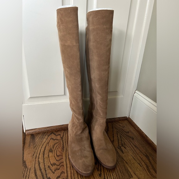 Sole Society Tan Suede Knee High Boots, Size 9 - Picture 3 of 10